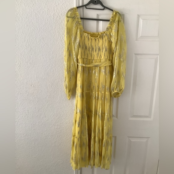 🆕 A love A Lurex Metallic Tiered Maxi Dress. - Picture 4 of 13